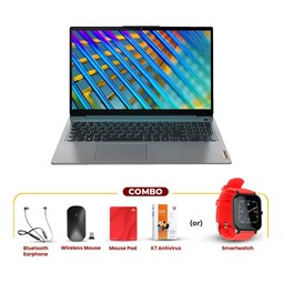 Picture of Lenovo IdeaPad Slim 3 - 11th Gen Intel Core i7 15.6" 82H803HRIN FHD Laptop (16GB / 512GB SSD / Windows 11 Home / MSO / 1 Year + 1 Year ADP warranty / 1.65kg) + Bluetooth Earphone + Wireless Mouse & Mouse Pad + K7 Antivirus (or) SmartWatch